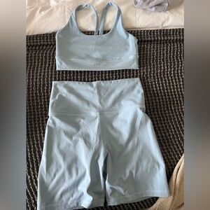 Light Blue Set Active matching set - worn once